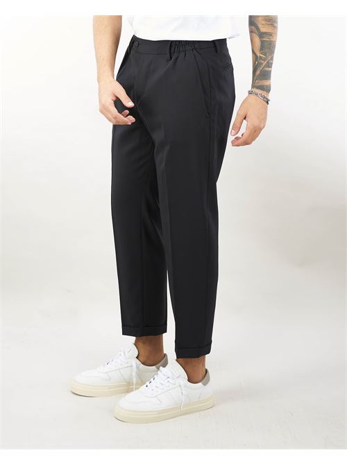 Virgin wool trousers with elastic waistband Yes London YES LONDON | Pants | XP326799